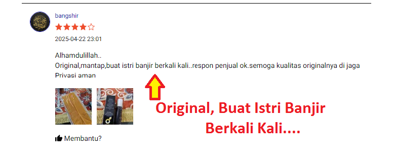 1 Testimoni Pengguna Al Afiah Obat Kuat Oles Pria Tahan Lama